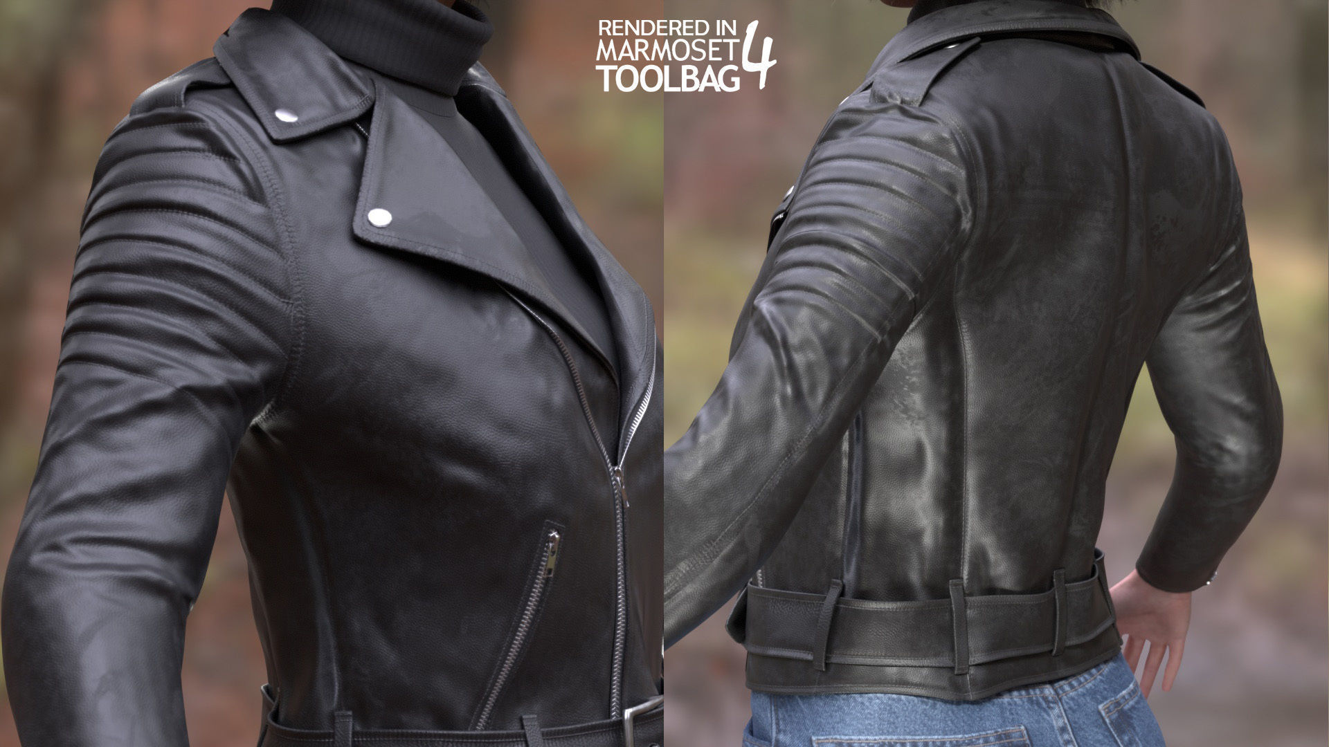 Woman in Casual Outfit - Modular - Rigged Low-poly 3D model_14