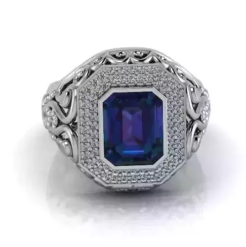 Emerald stone ring Model 3313