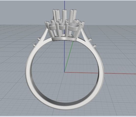 Engagement halo rings Model 3308 3D print model_3