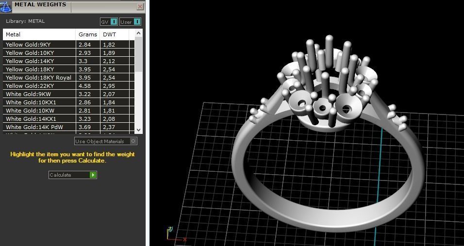 Engagement halo rings Model 3308 3D print model_8