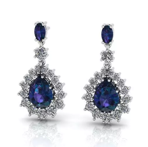 Earrings Puset Model 3300 3D print model