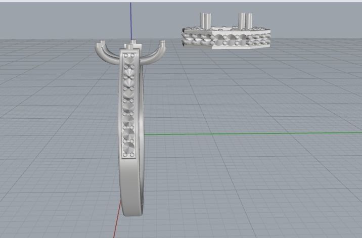 Engagement halo rings Model 3296 3D print model_3
