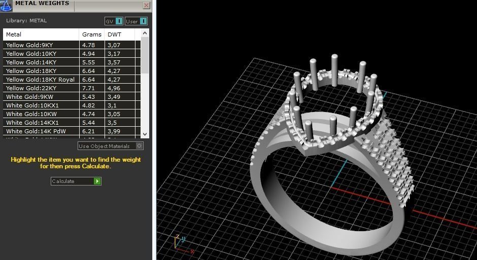 Engagement halo rings Model 3294 3D print model_9