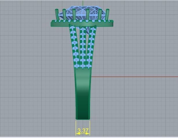 Engagement halo rings Model 3294 3D print model_7