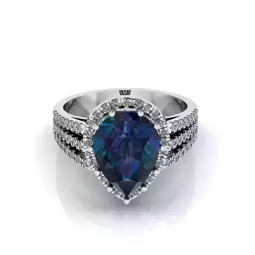 Engagement halo rings Model 3294 3D print model