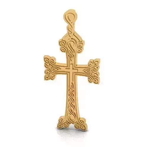 Pendant Cross with patterns Model 3290