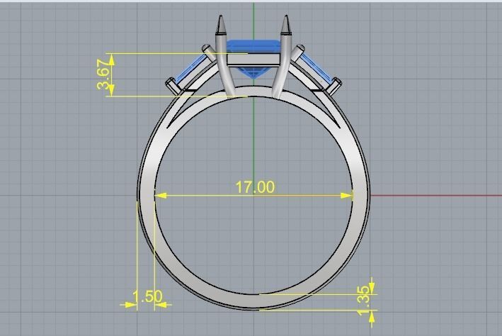 Graff style ring Model 3286 3D print model_6