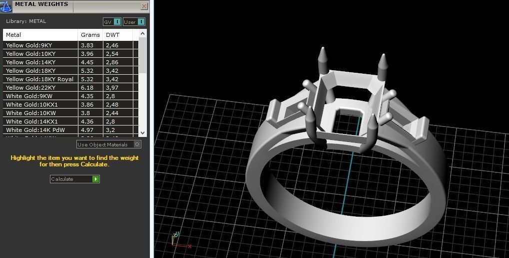 Graff style ring Model 3286 3D print model_8