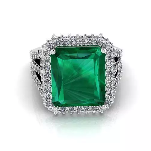 Engagement halo rings Model 3285 3D print model_0