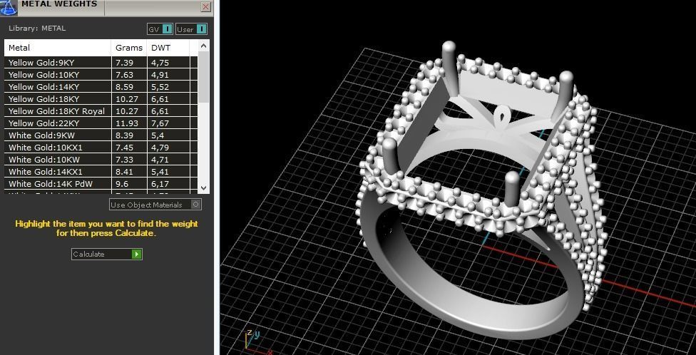 Engagement halo rings Model 3285 3D print model_9
