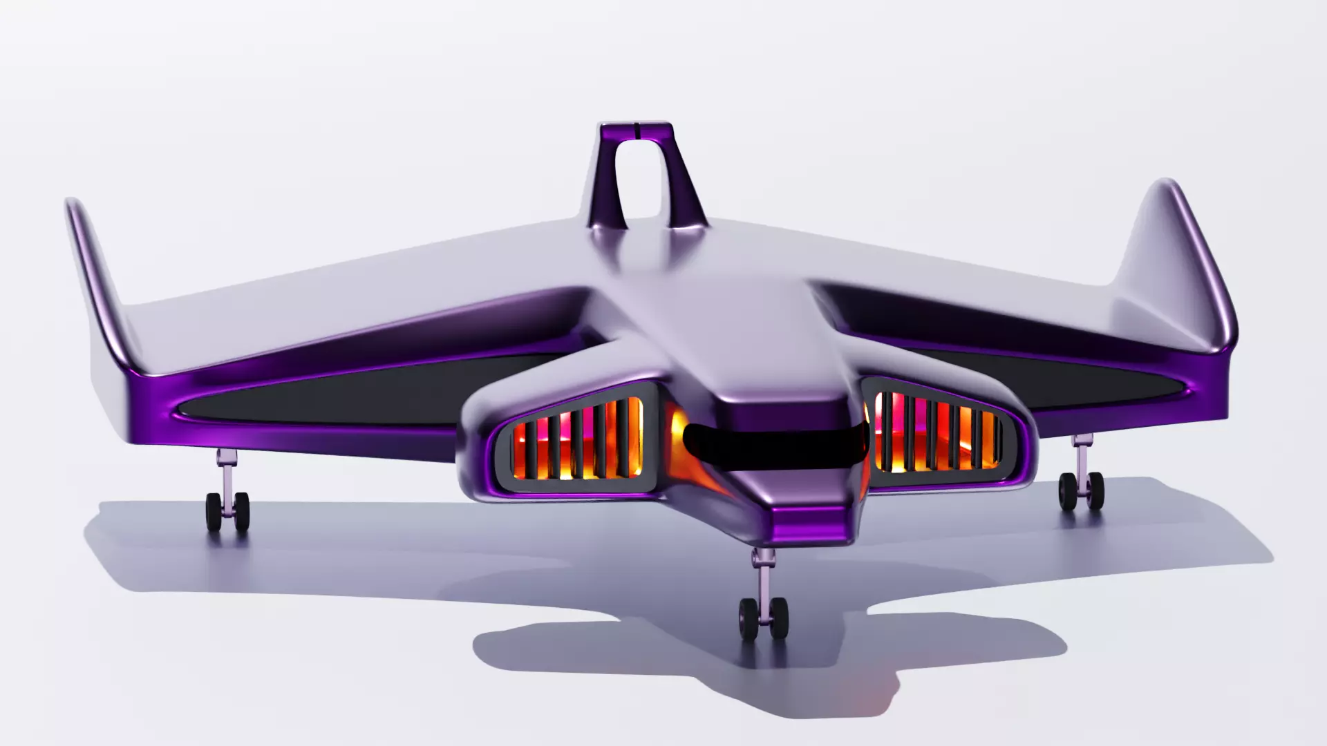 Sci Fi Plane - Aircraft 3D model_0
