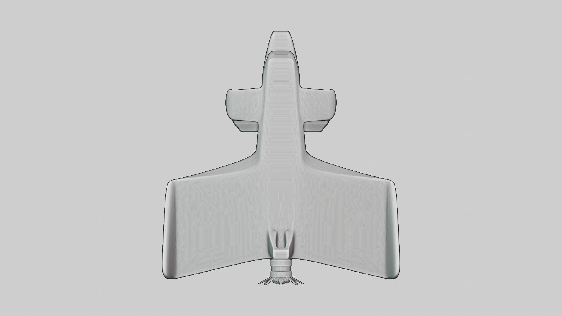 Sci Fi Plane - Aircraft 3D model_8