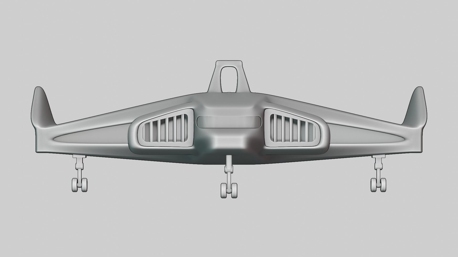 Sci Fi Plane - Aircraft 3D model_9