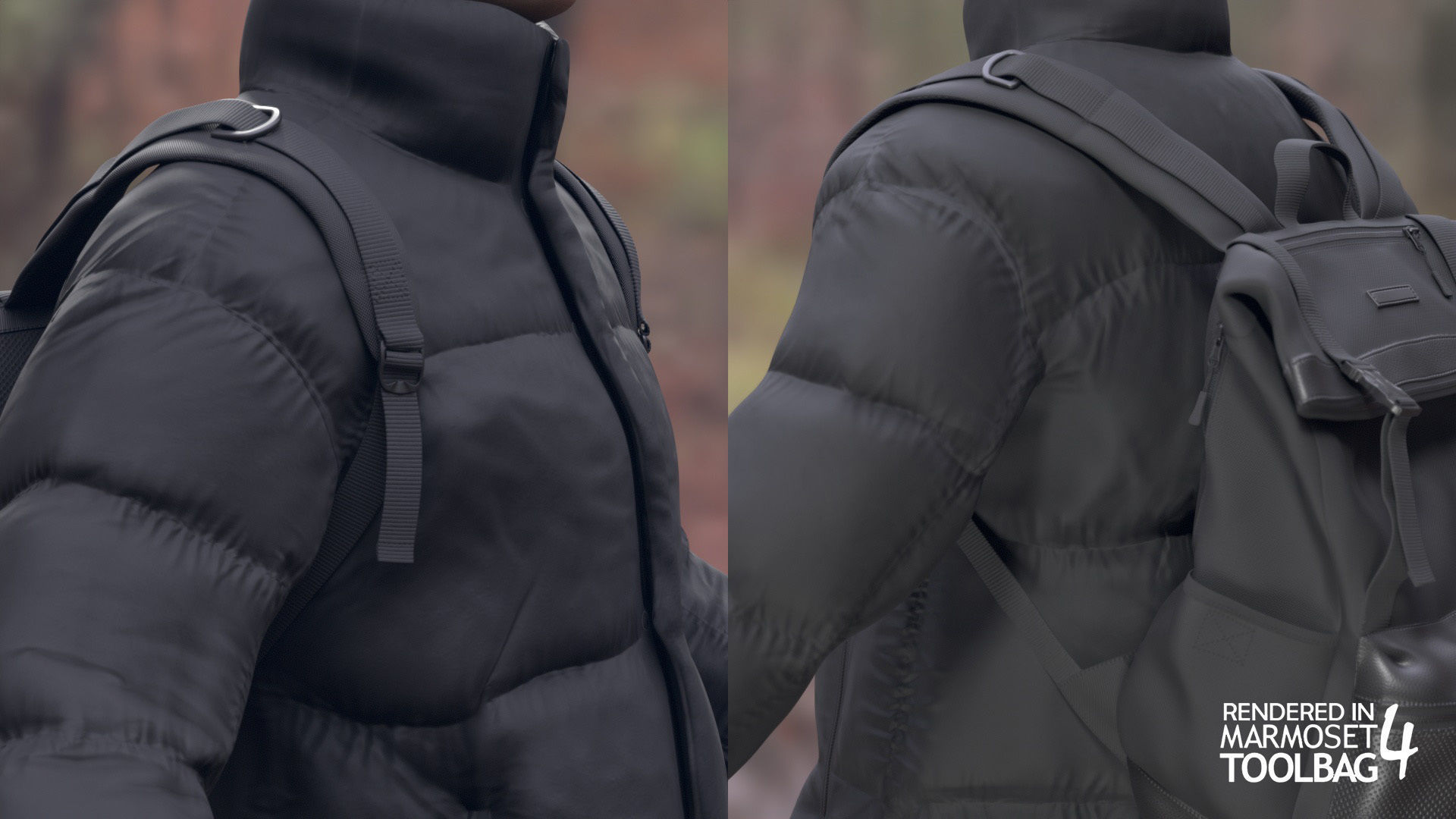 Man in Winter Outfit 4 - Modular - Rigged Low-poly 3D model_17