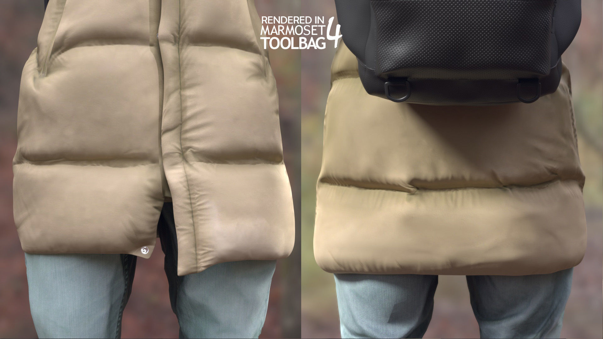 Woman in Winter Outfit 4 - Modular - Rigged Low-poly 3D model_14