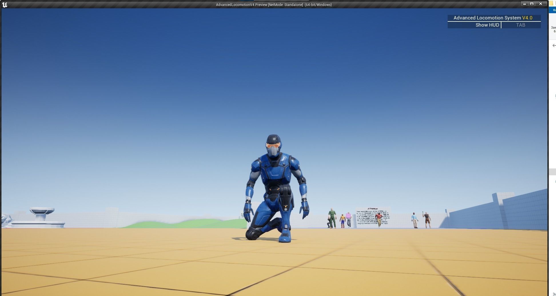 Robot Droid Low-poly 3D model_41