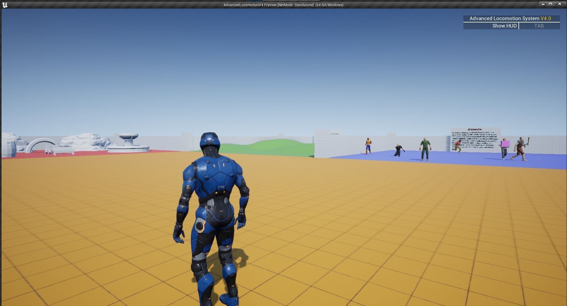 Robot Droid Low-poly 3D model_7