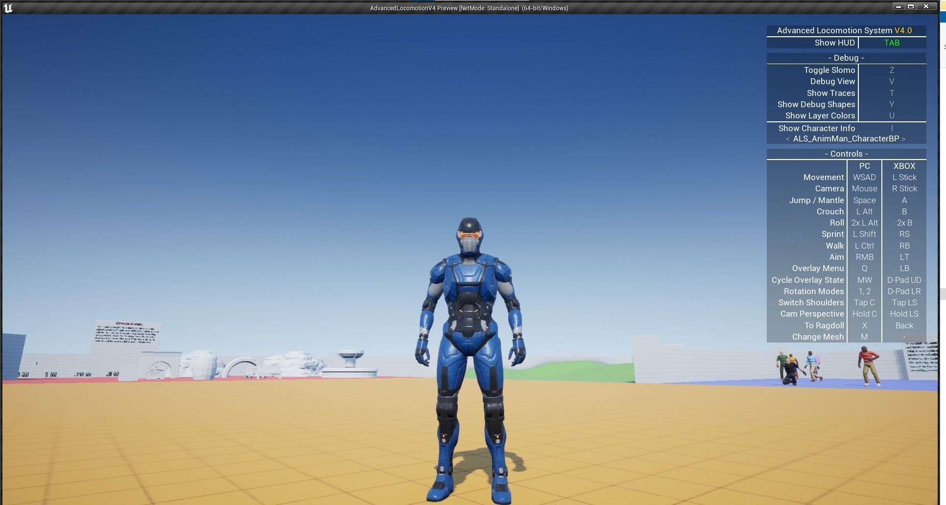 Robot Droid Low-poly 3D model_42