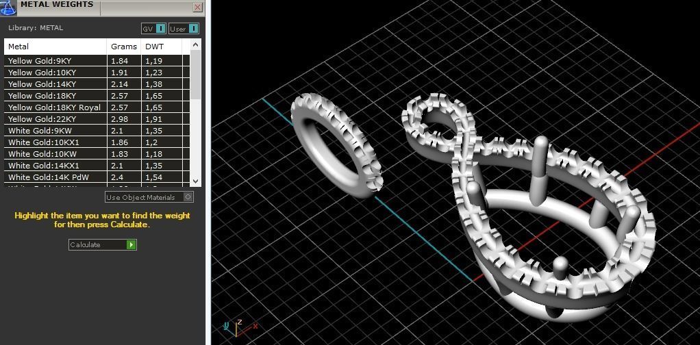 Pendant Model 3260 3D print model_8