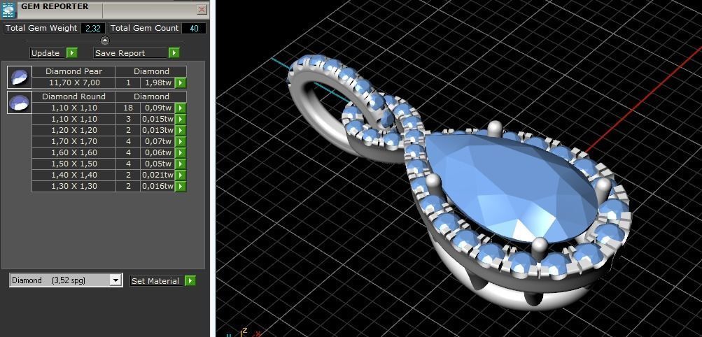 Pendant Model 3260 3D print model_9