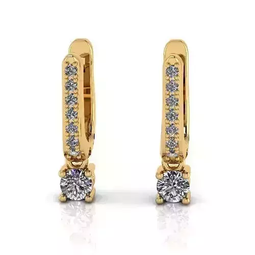Earrings with English lock Model 3259
