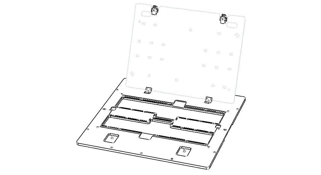 Standard Aluminium PCB Router Fixture 3D model_23