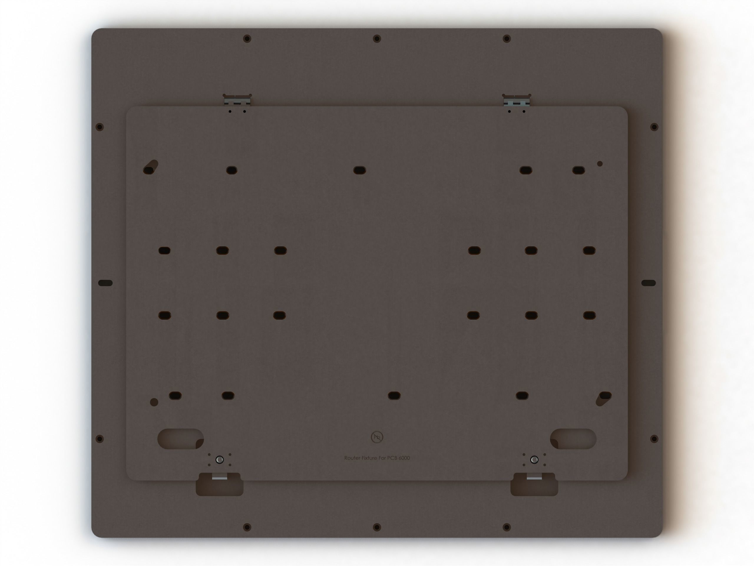 Standard Aluminium PCB Router Fixture 3D model_22