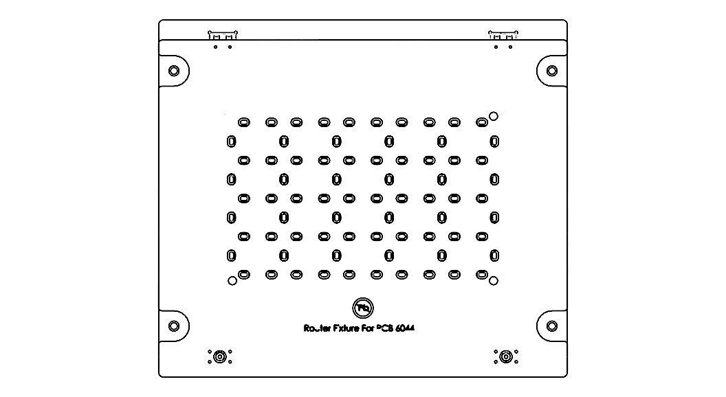 Standard Aluminium PCB Router Fixture 3D model_75