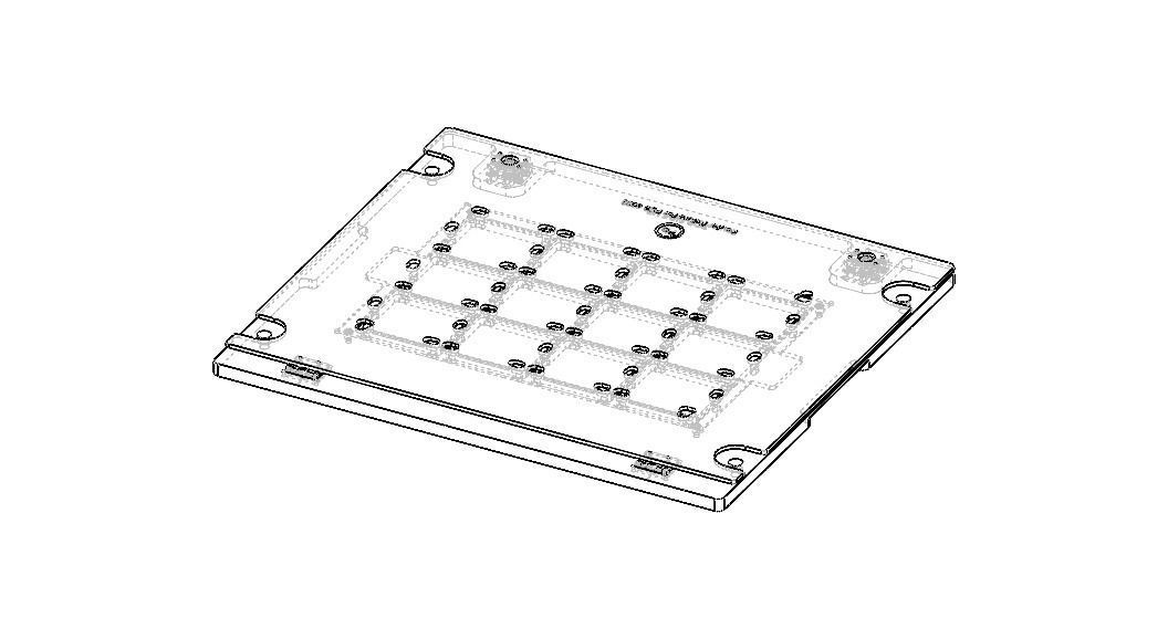 Standard Aluminium PCB Router Fixture 3D model_65
