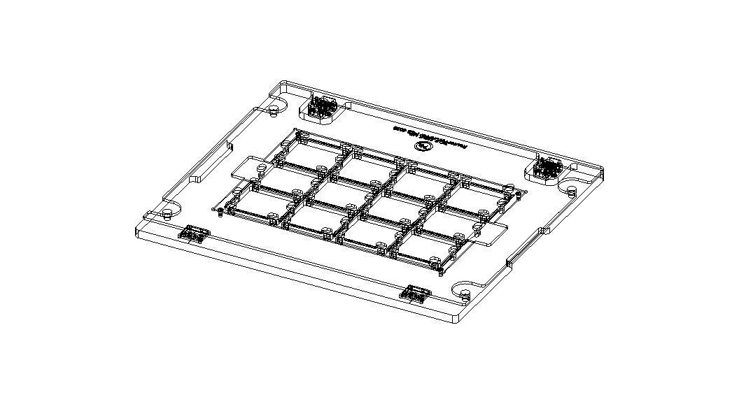 Standard Aluminium PCB Router Fixture 3D model_66