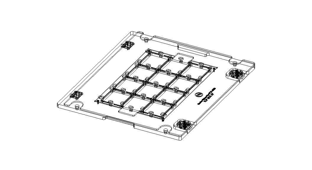 Standard Aluminium PCB Router Fixture 3D model_60