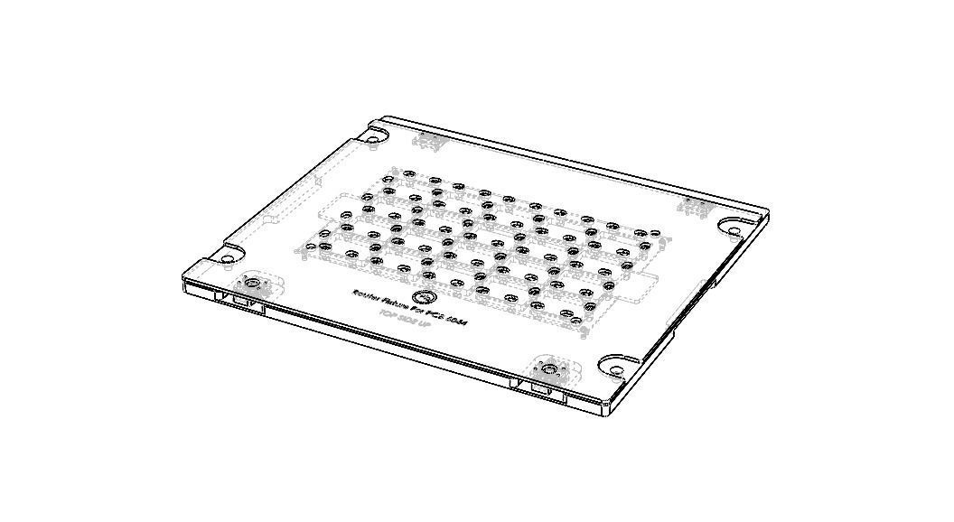Standard Aluminium PCB Router Fixture 3D model_73