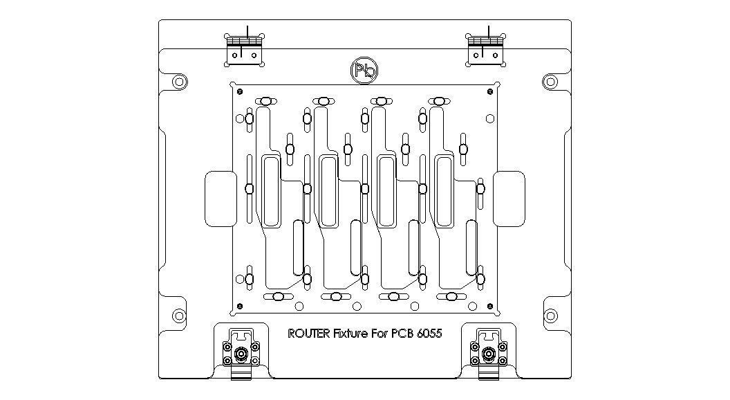 Standard Aluminium PCB Router Fixture 3D model_97