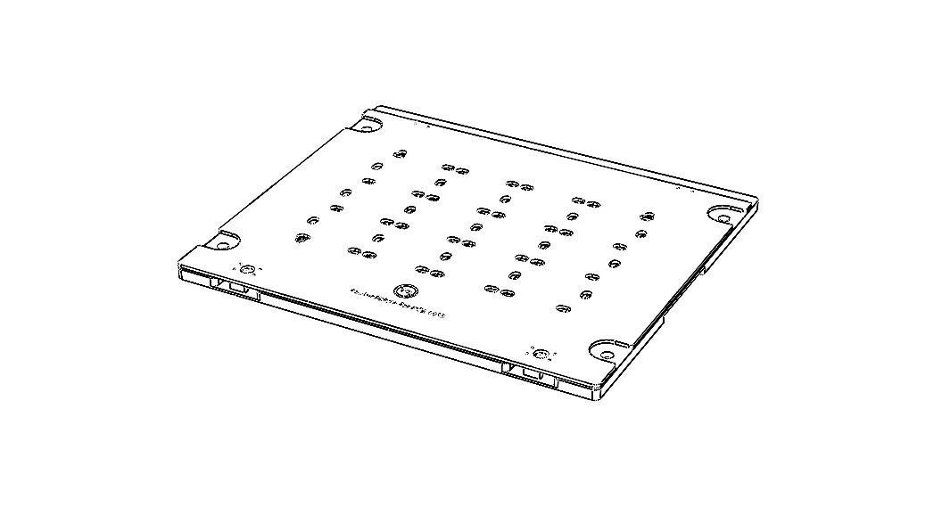 Standard Aluminium PCB Router Fixture 3D model_49