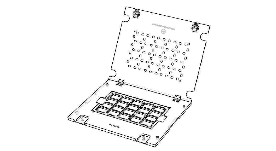 Standard Aluminium PCB Router Fixture 3D model_70