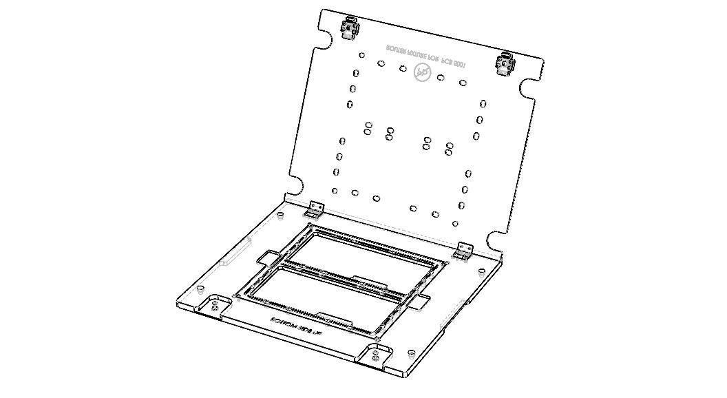 Standard Aluminium PCB Router Fixture 3D model_4