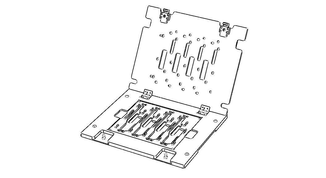 Standard Aluminium PCB Router Fixture 3D model_92