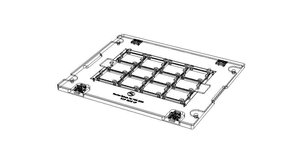 Standard Aluminium PCB Router Fixture 3D model_51