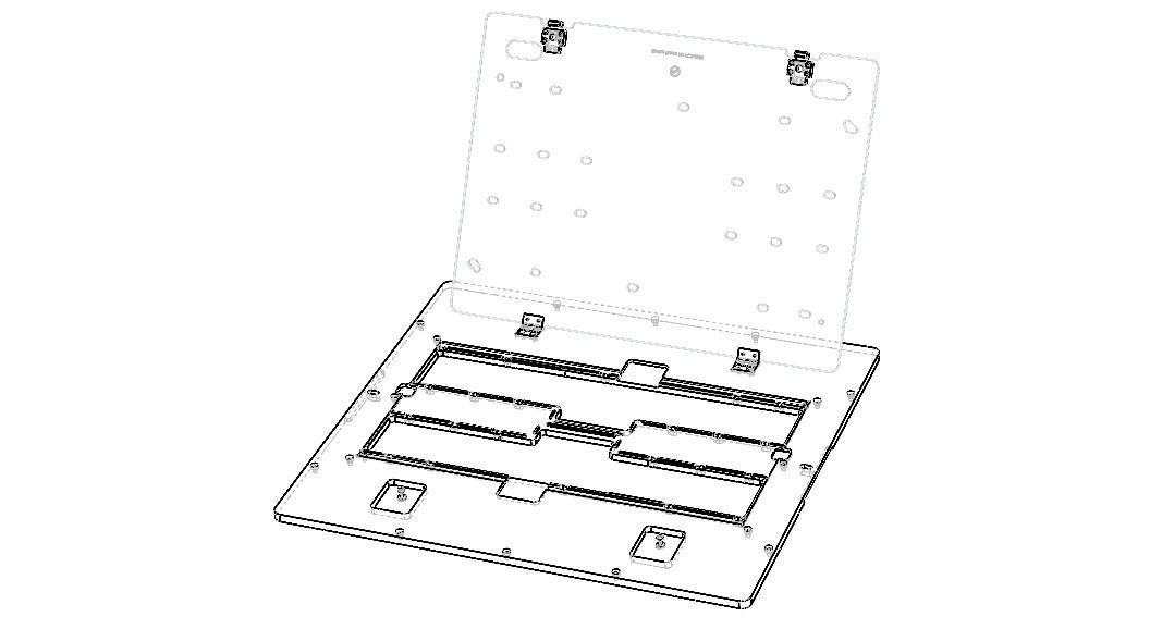 Standard Aluminium PCB Router Fixture 3D model_24