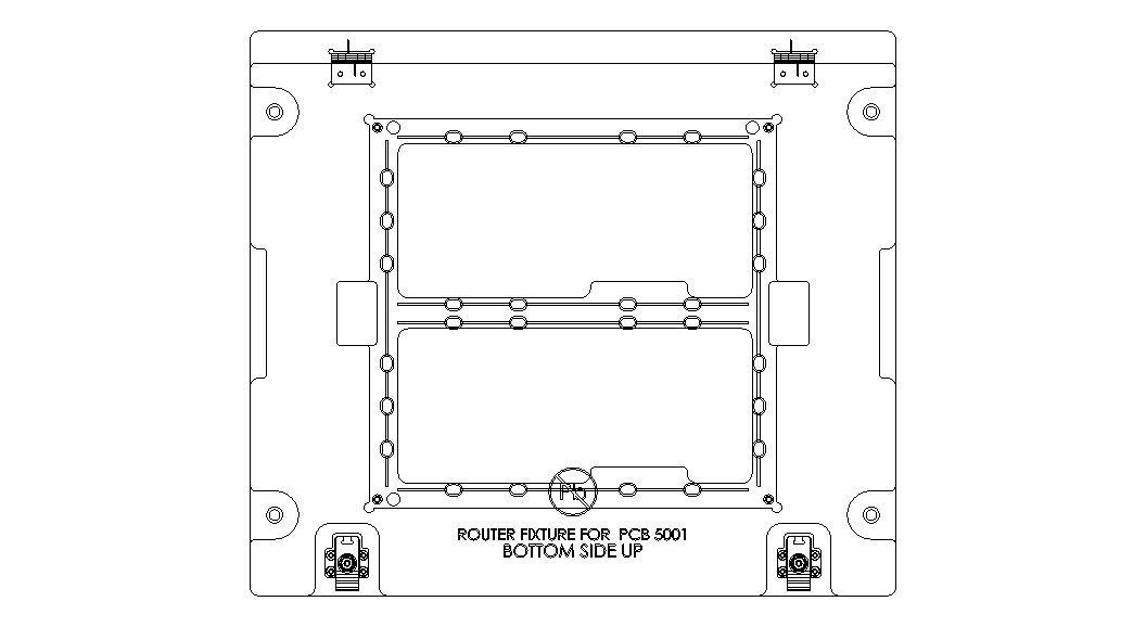 Standard Aluminium PCB Router Fixture 3D model_14