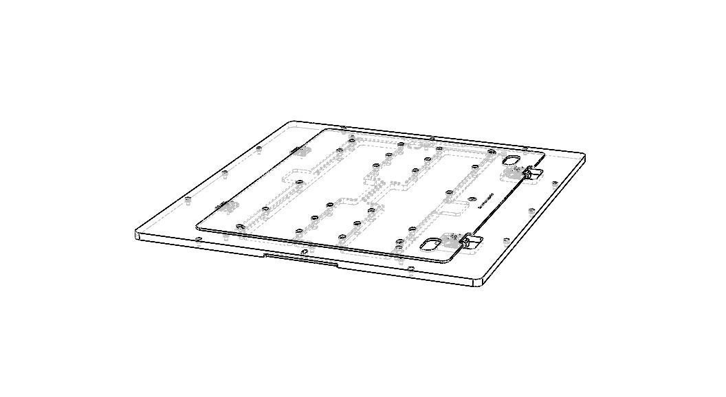 Standard Aluminium PCB Router Fixture 3D model_36