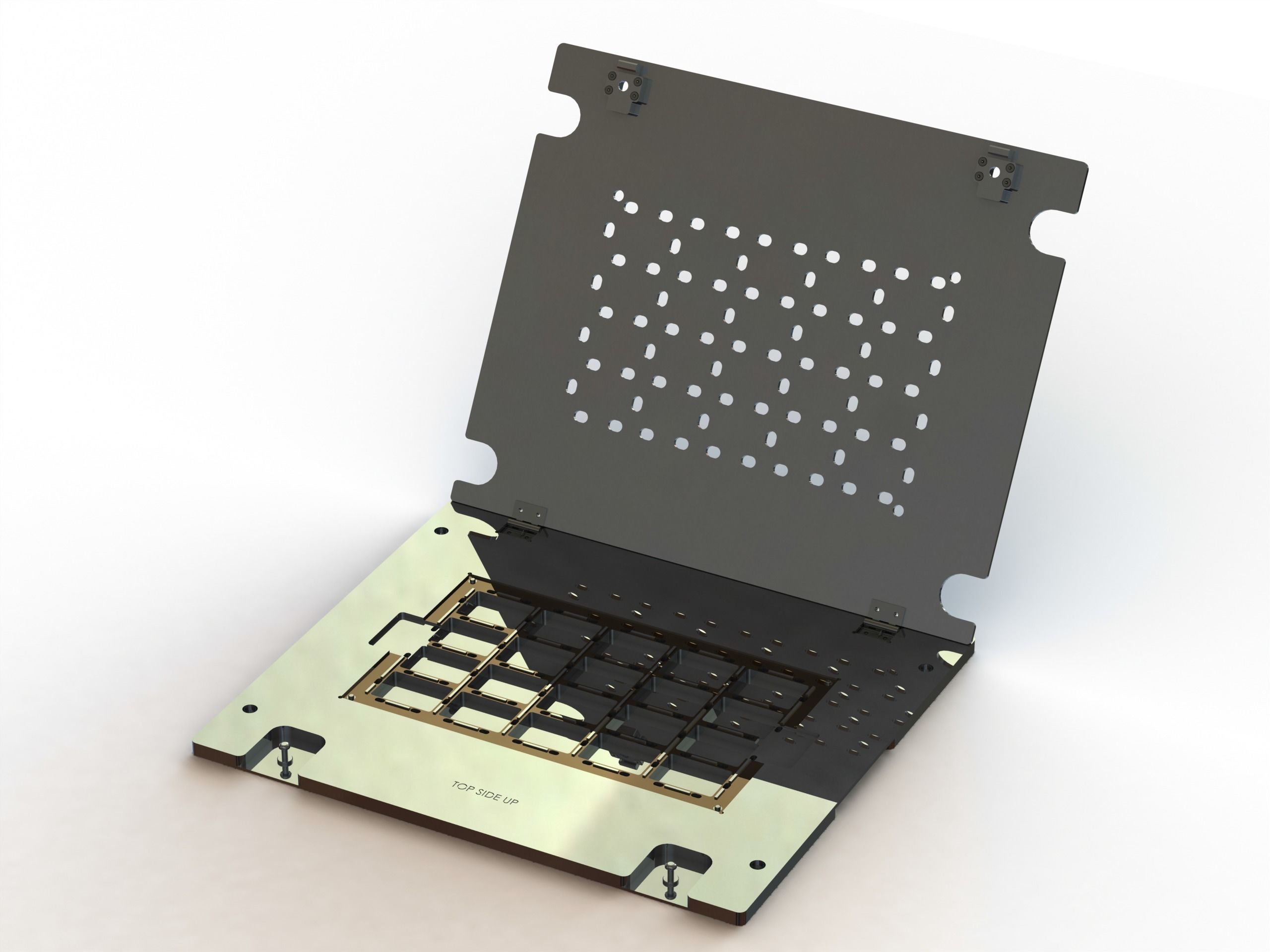 Standard Aluminium PCB Router Fixture 3D model_67