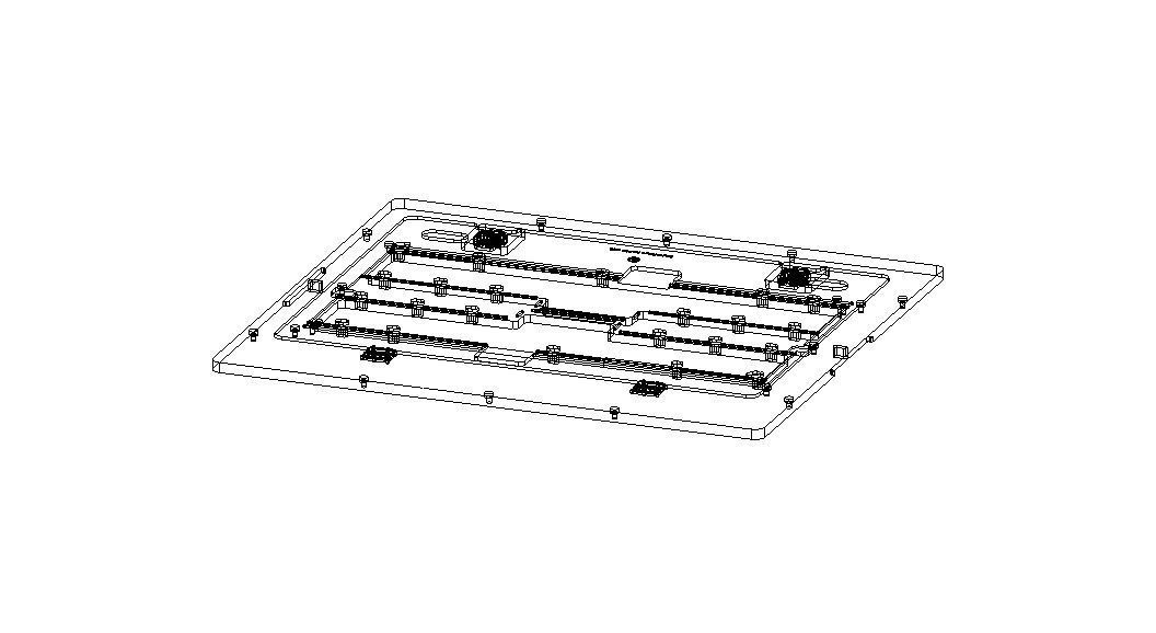Standard Aluminium PCB Router Fixture 3D model_43