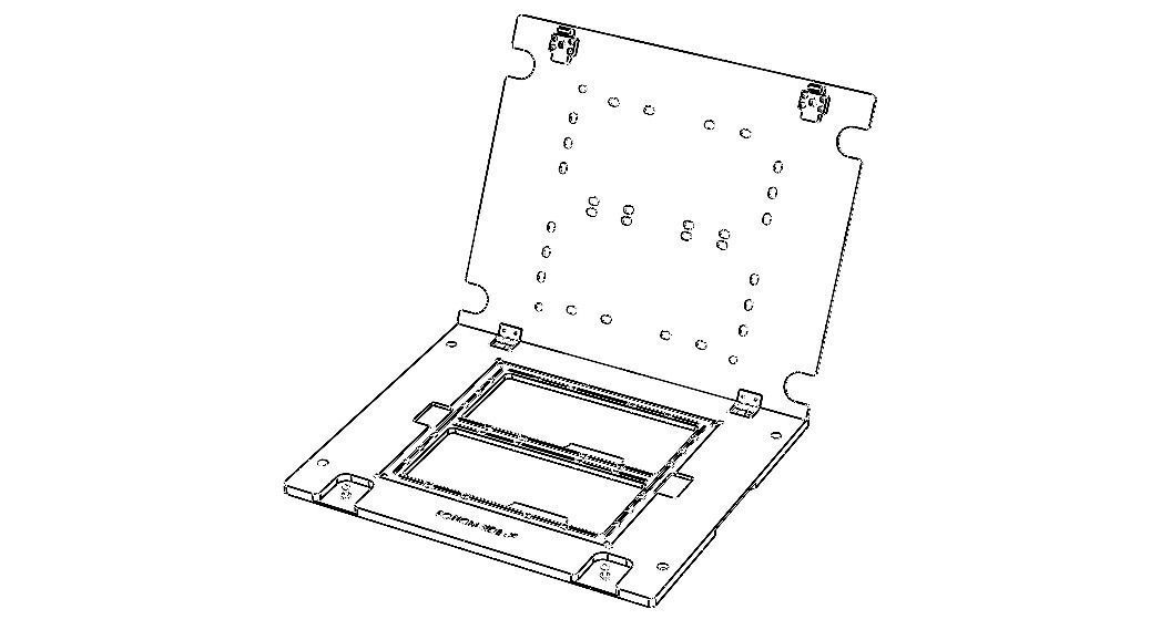 Standard Aluminium PCB Router Fixture 3D model_3