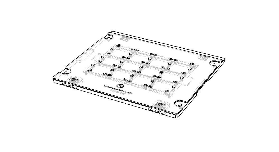Standard Aluminium PCB Router Fixture 3D model_50