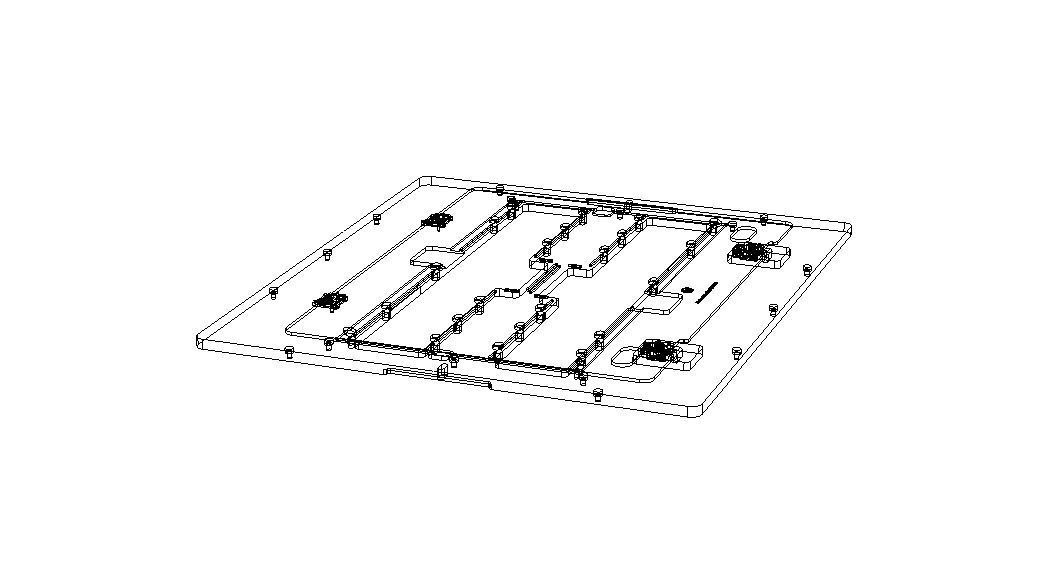 Standard Aluminium PCB Router Fixture 3D model_37