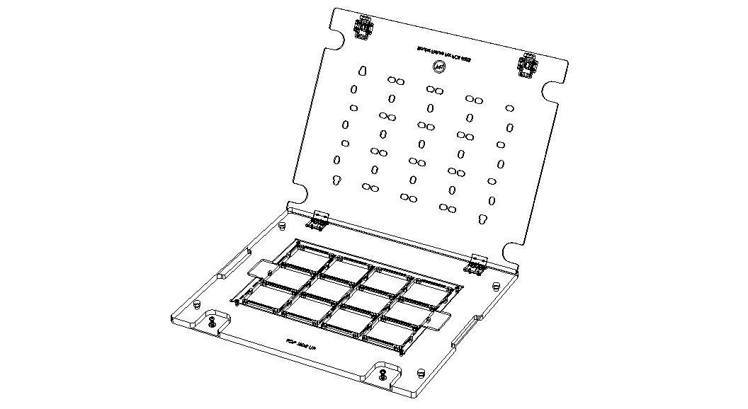 Standard Aluminium PCB Router Fixture 3D model_48