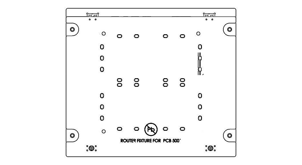 Standard Aluminium PCB Router Fixture 3D model_12