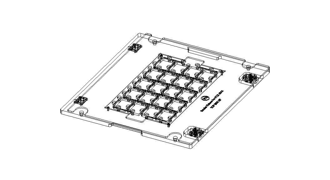 Standard Aluminium PCB Router Fixture 3D model_83