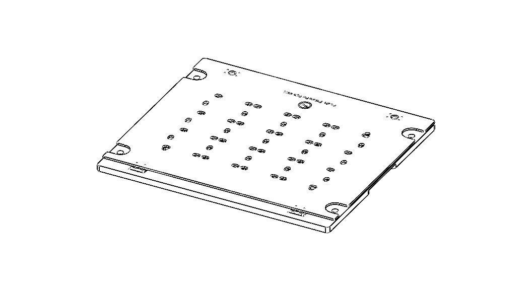 Standard Aluminium PCB Router Fixture 3D model_64